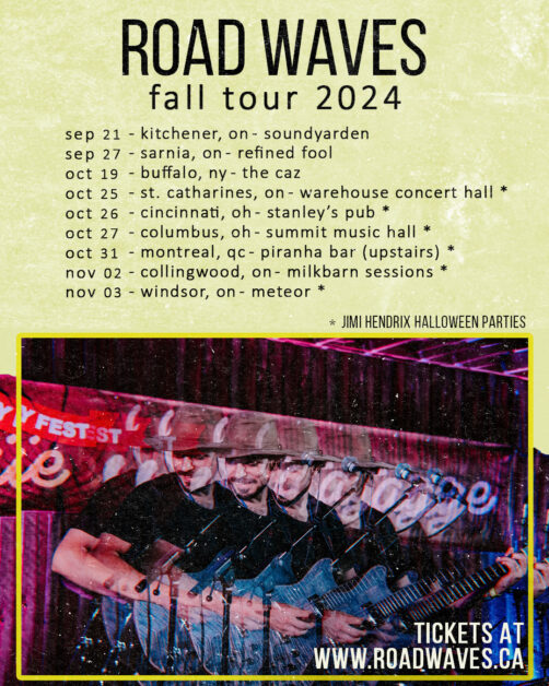 Roadwaves Fall 2024 tour dates