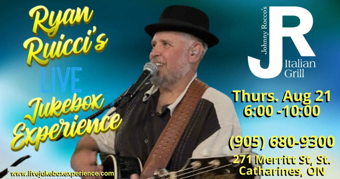 Ryan Ruicci at Johnny Rocco's in St Catharines