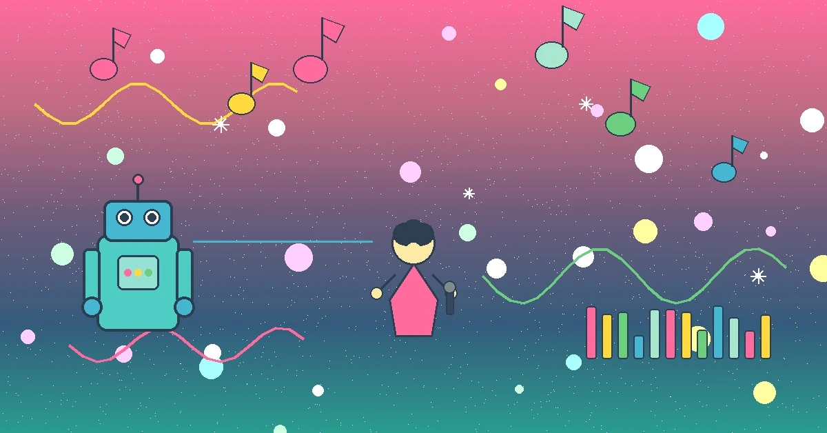 image depicting AI vs Human music production