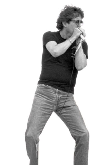 Paul Butterfield playing harmonica